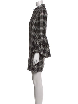 Alice + Olivia Plaid Print Knee-Length Dress