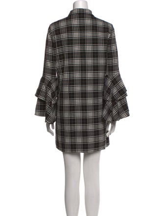 Alice + Olivia Plaid Print Knee-Length Dress