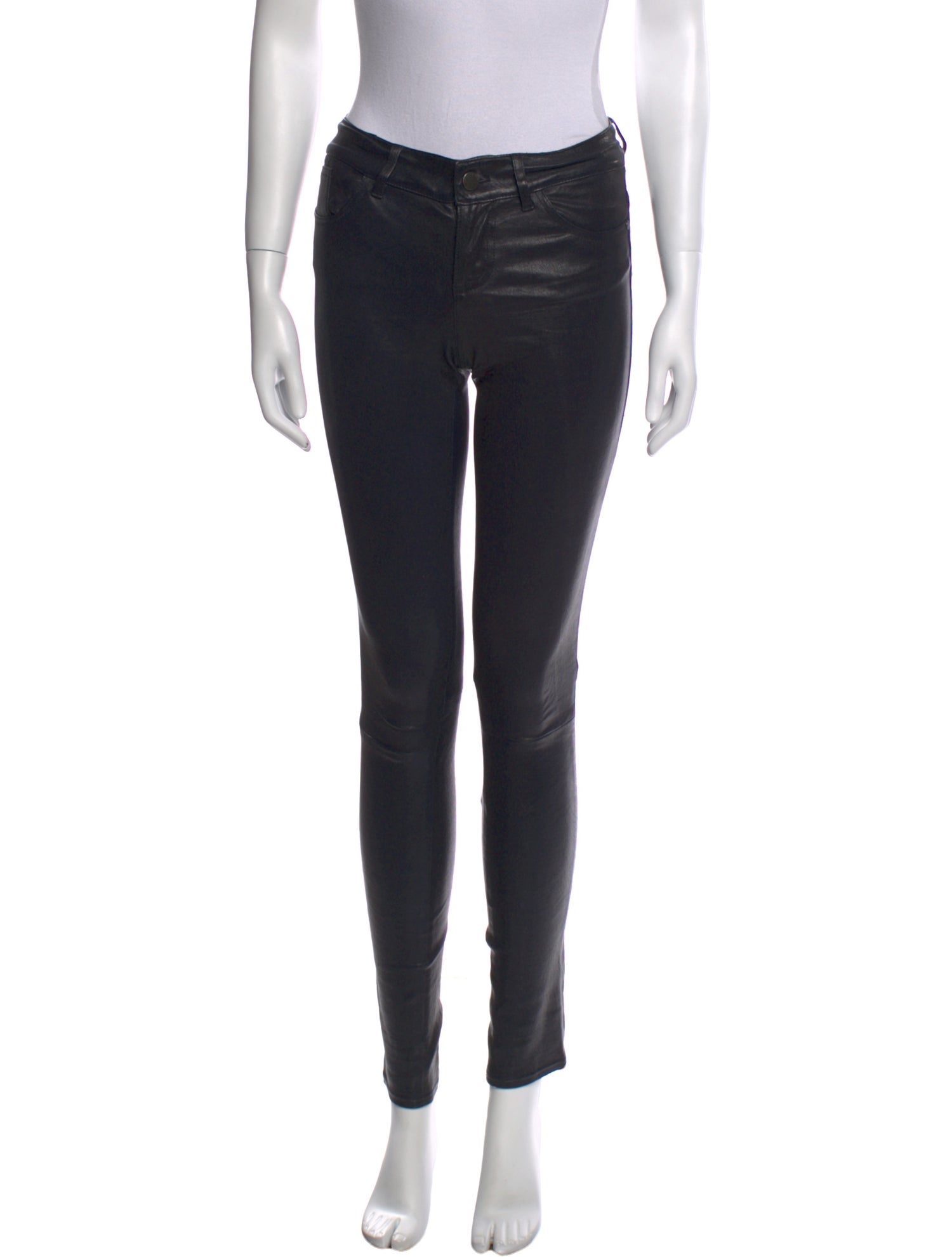 Alice + Olivia Lamb Leather Skinny Leg Pants