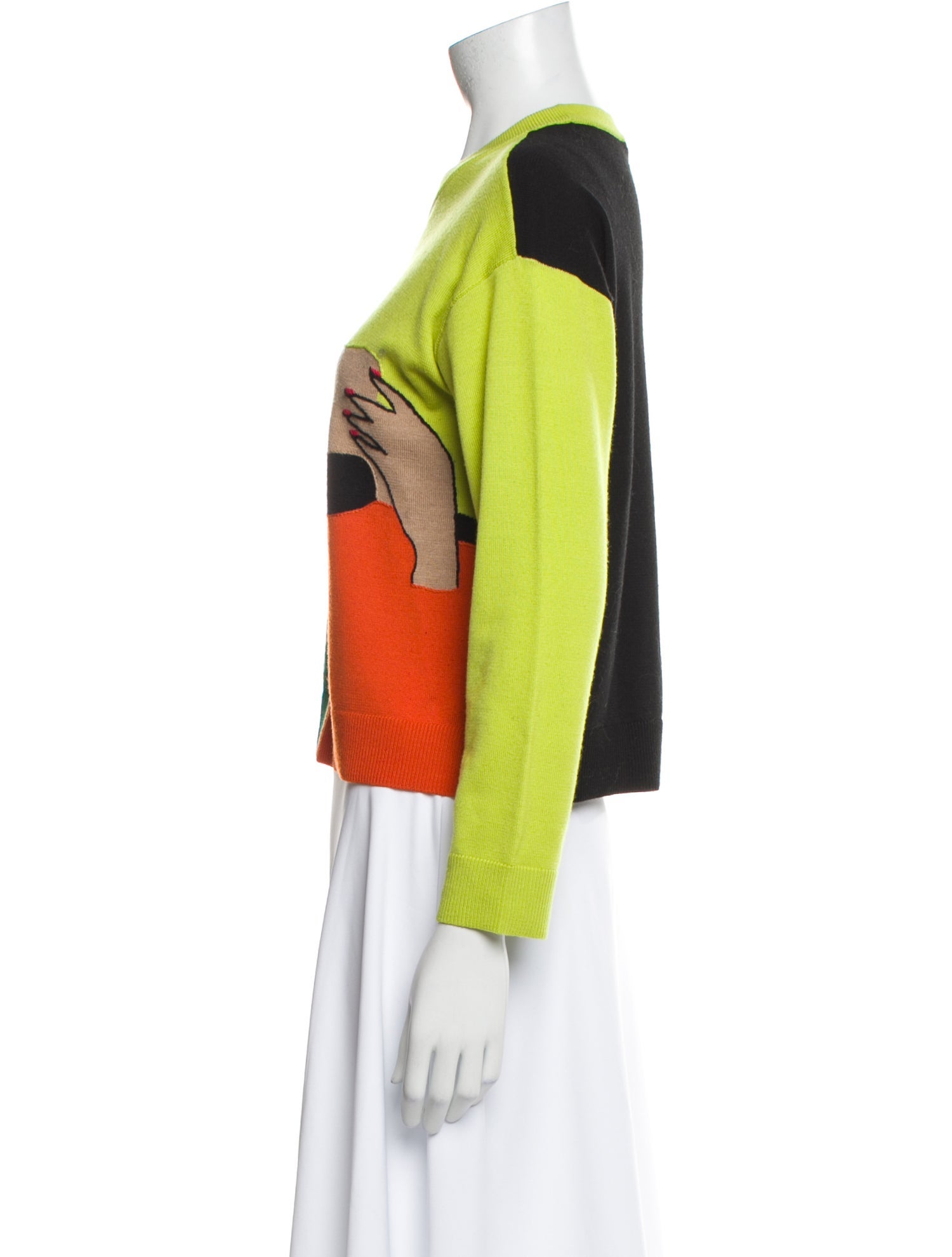 Alice + Olivia Wool Printed Sweater