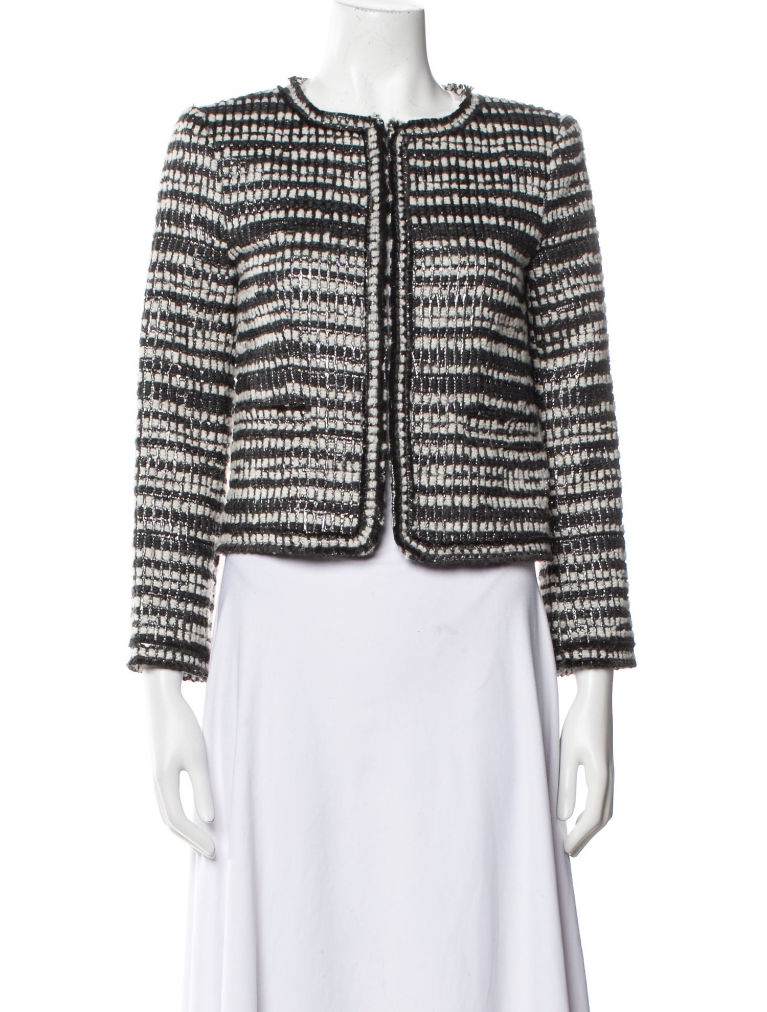 Alice + Olivia Tweed Pattern Evening Jacket