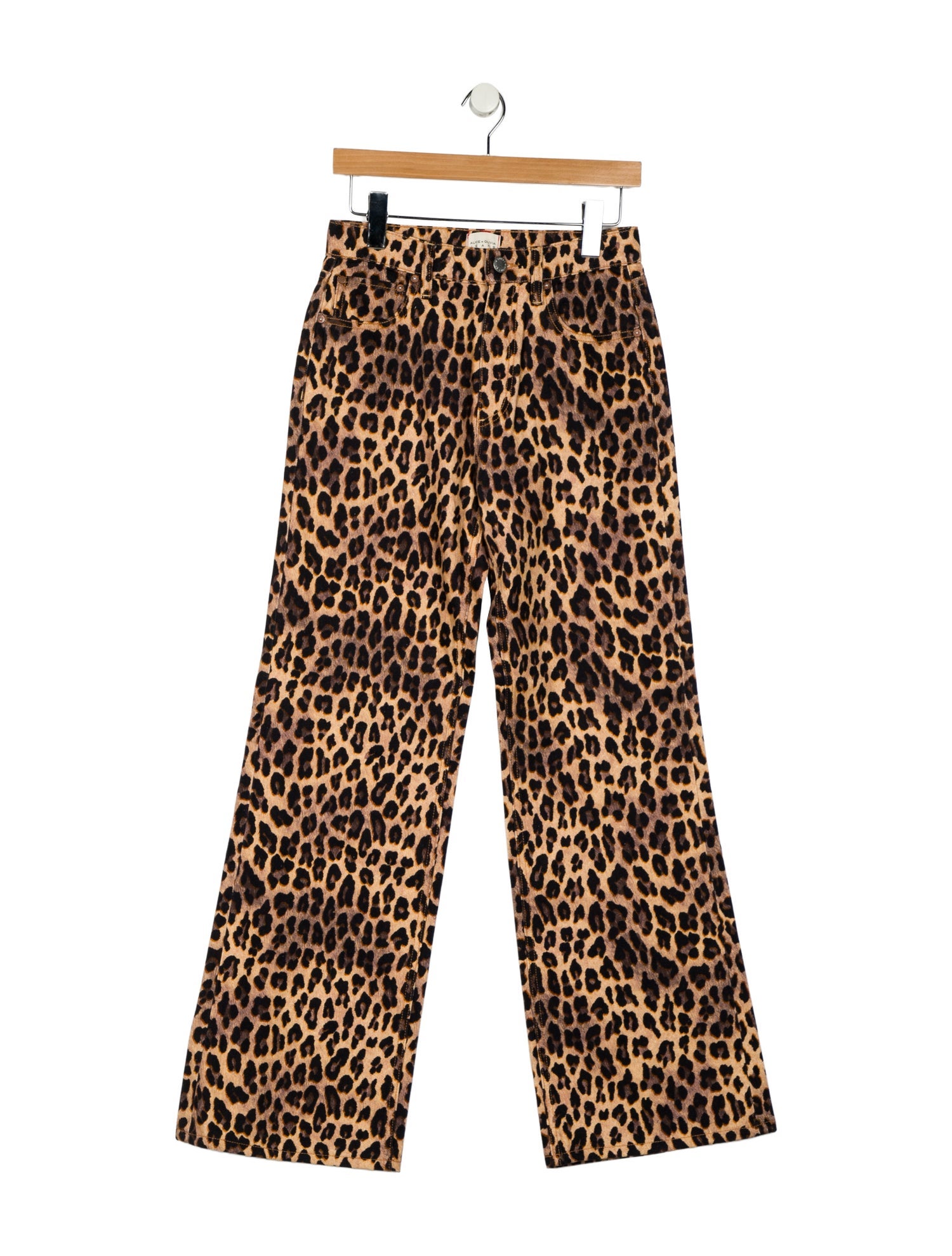 Alice + Olivia High-Rise Wide Leg Jeans