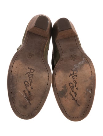 Alice + Olivia Suede Western Boots