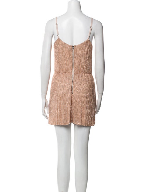 Alice + Olivia Silk Scoop Neck Romper