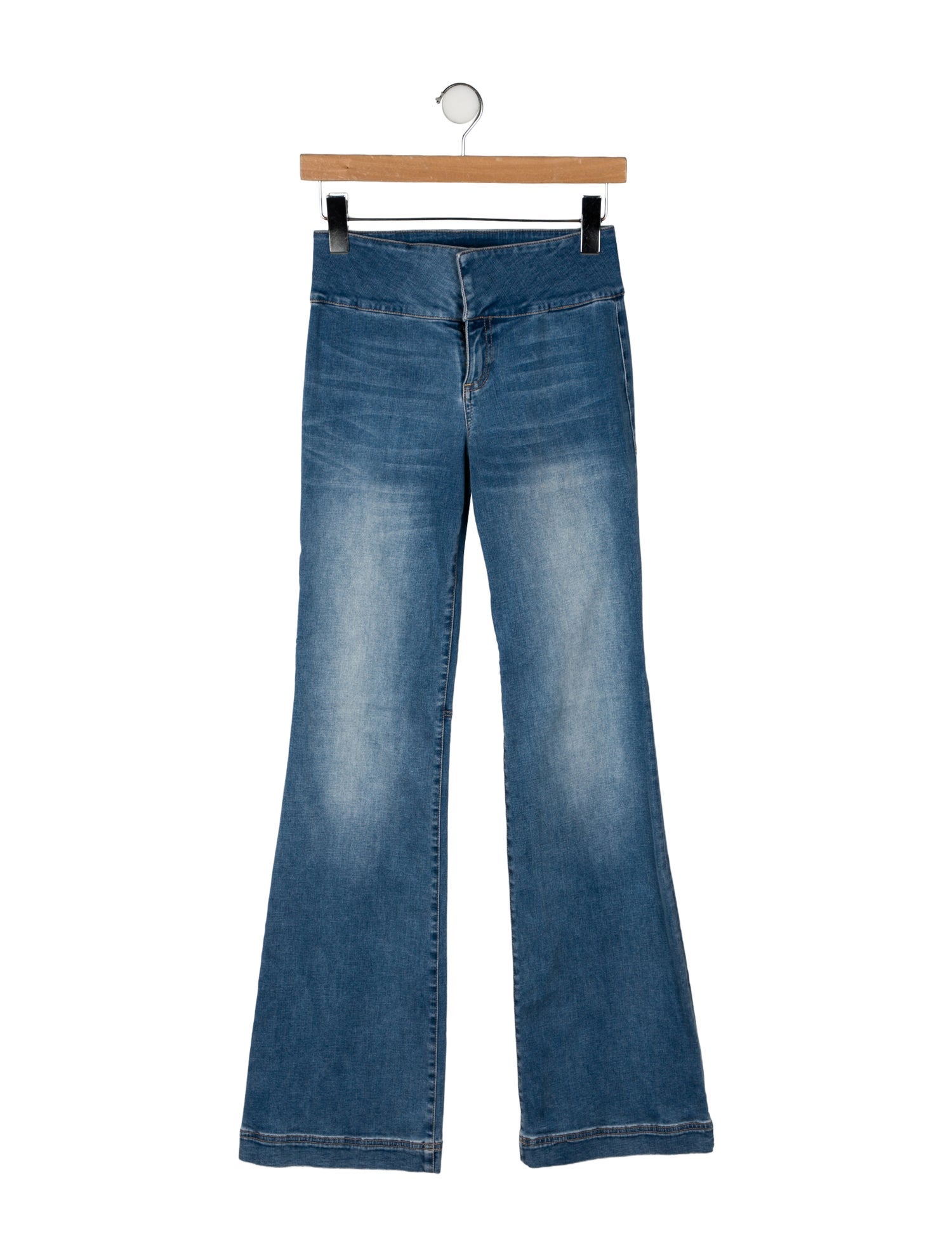 Alice + Olivia High-Rise Wide Leg Jeans