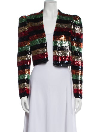 Alice + Olivia Striped Evening Jacket