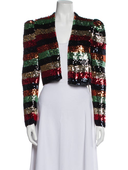 Alice + Olivia Striped Evening Jacket
