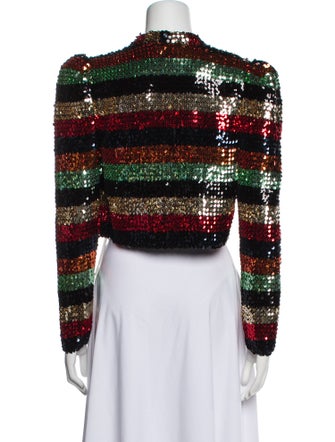 Alice + Olivia Striped Evening Jacket