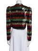 Alice + Olivia Striped Evening Jacket