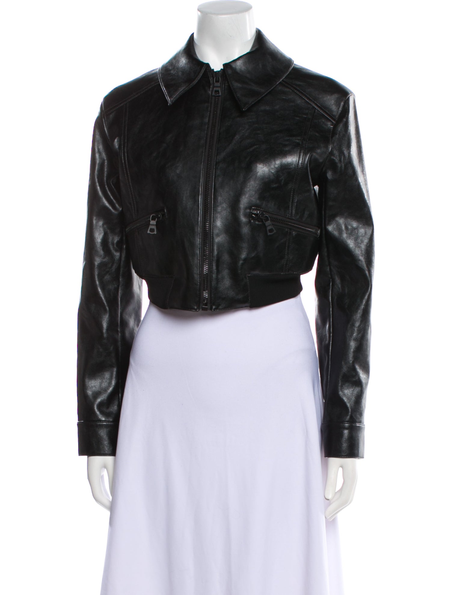 Alice + Olivia Leather Biker Jacket