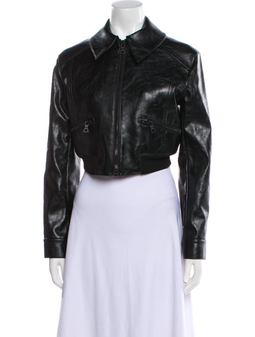 Alice + Olivia Leather Biker Jacket