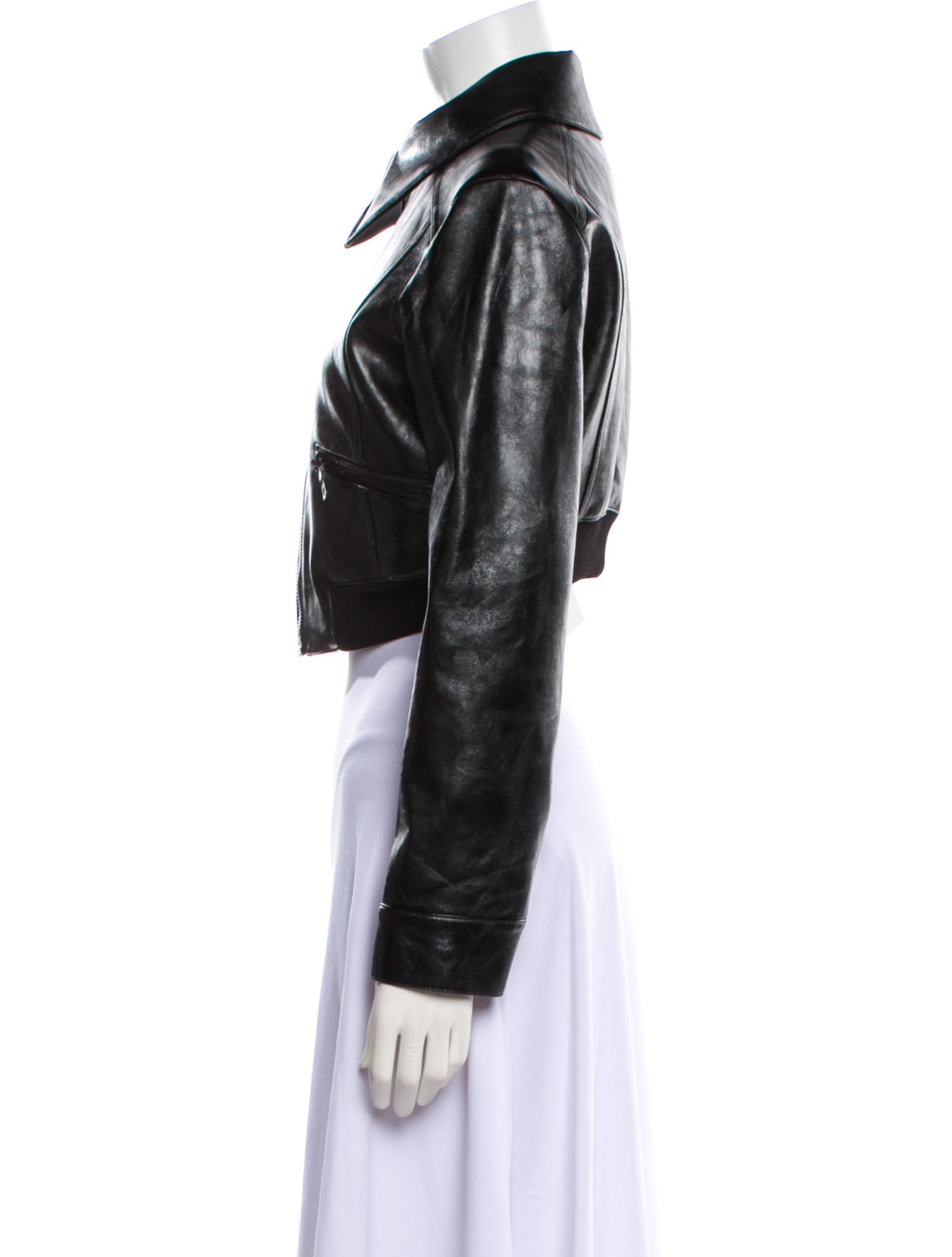 Alice + Olivia Leather Biker Jacket
