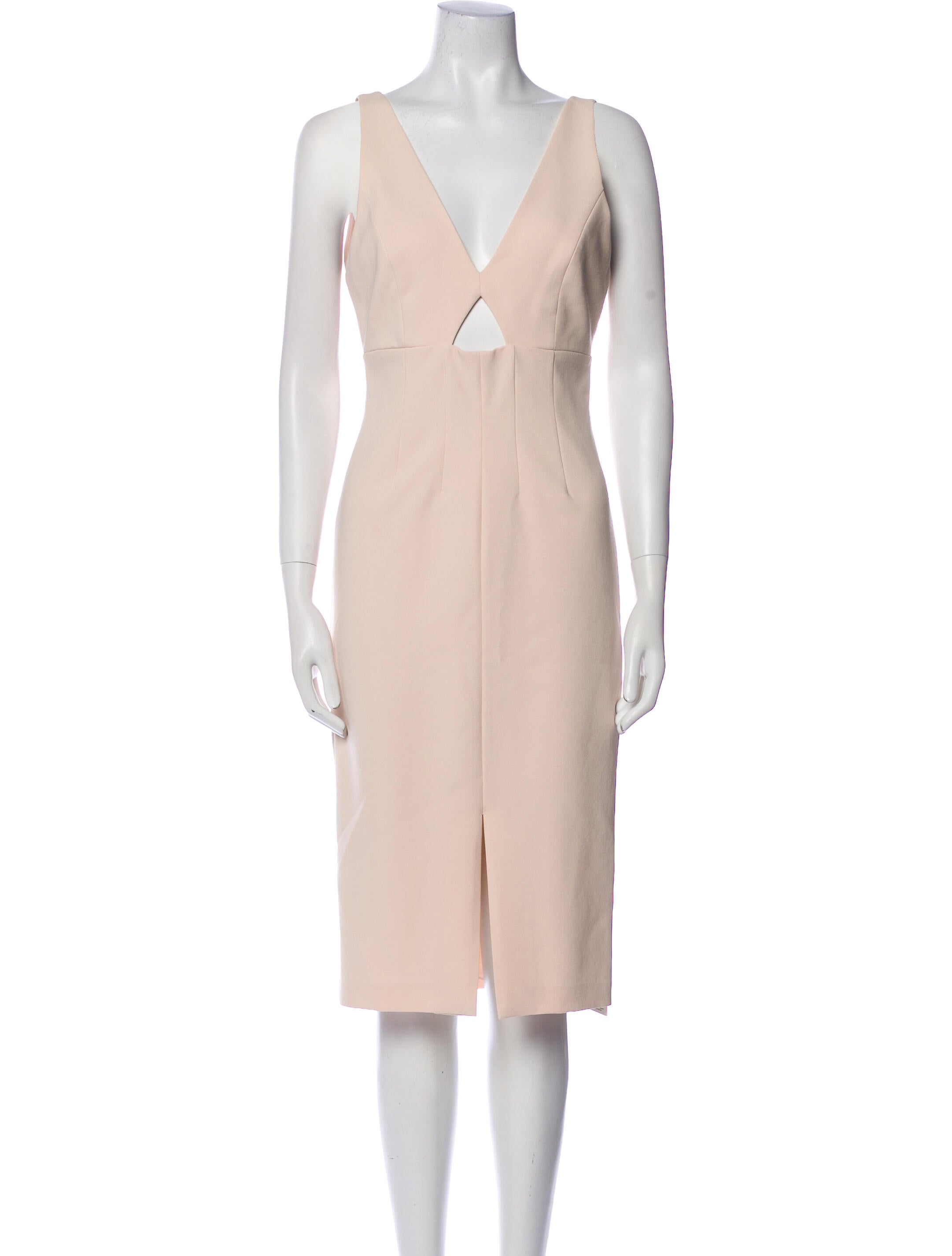 Alice + Olivia V-Neck Midi Length Dress