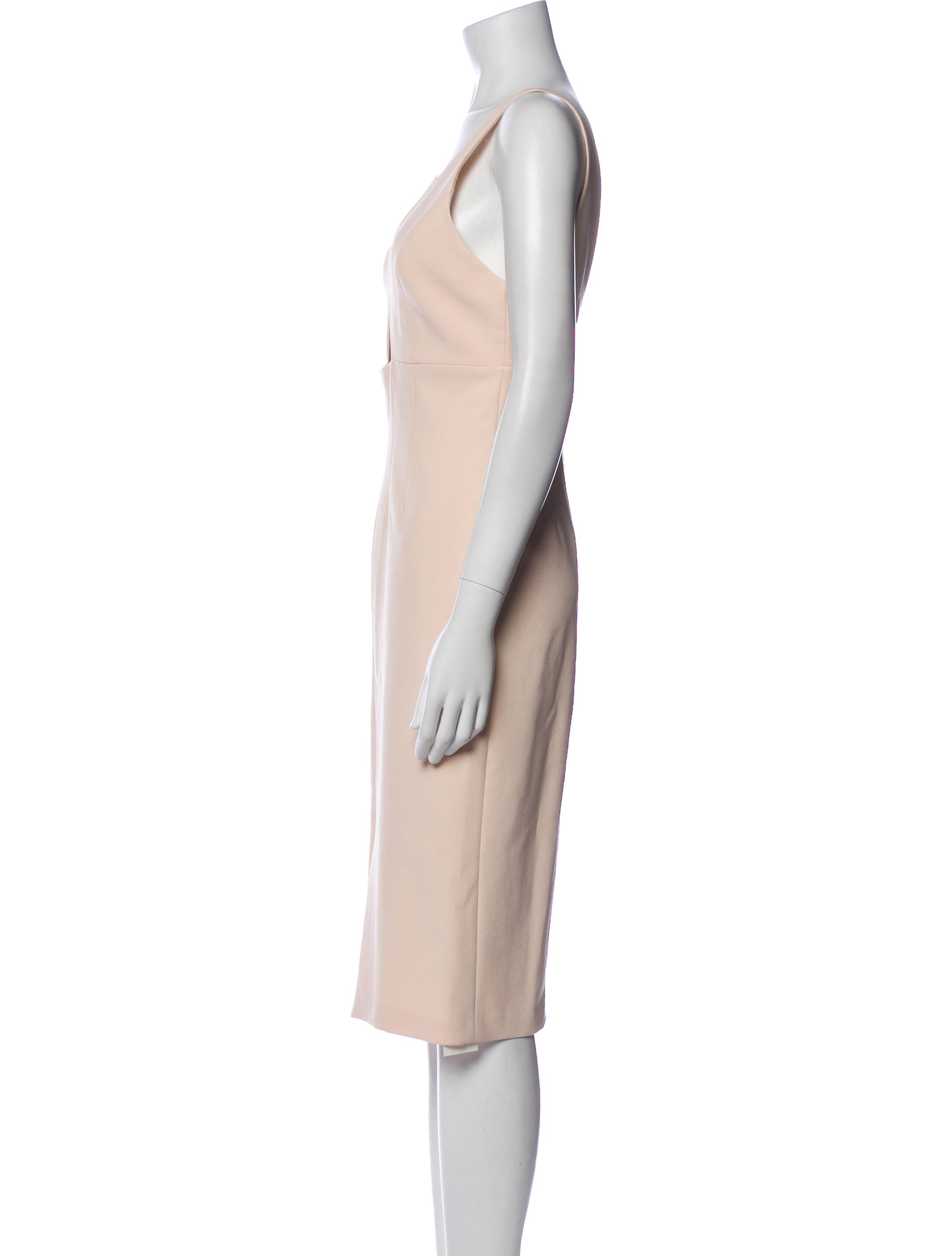 Alice + Olivia V-Neck Midi Length Dress