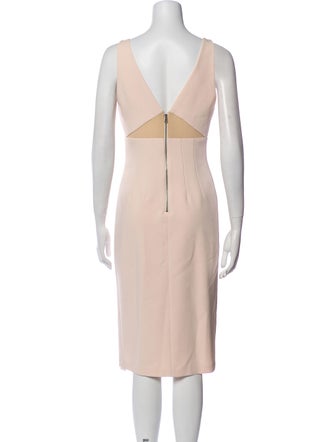 Alice + Olivia V-Neck Midi Length Dress