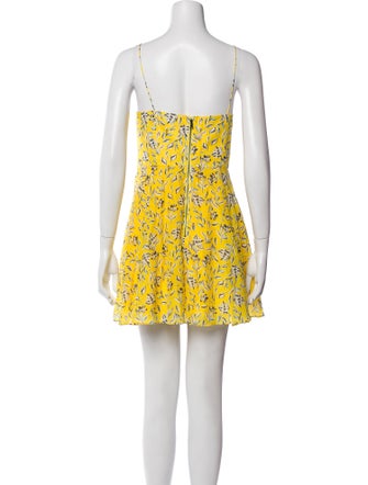 Alice + Olivia Floral Print Mini Dress