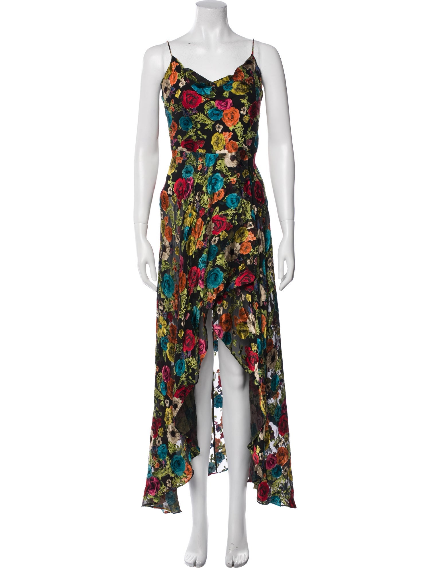 Alice + Olivia Floral Print Long Dress