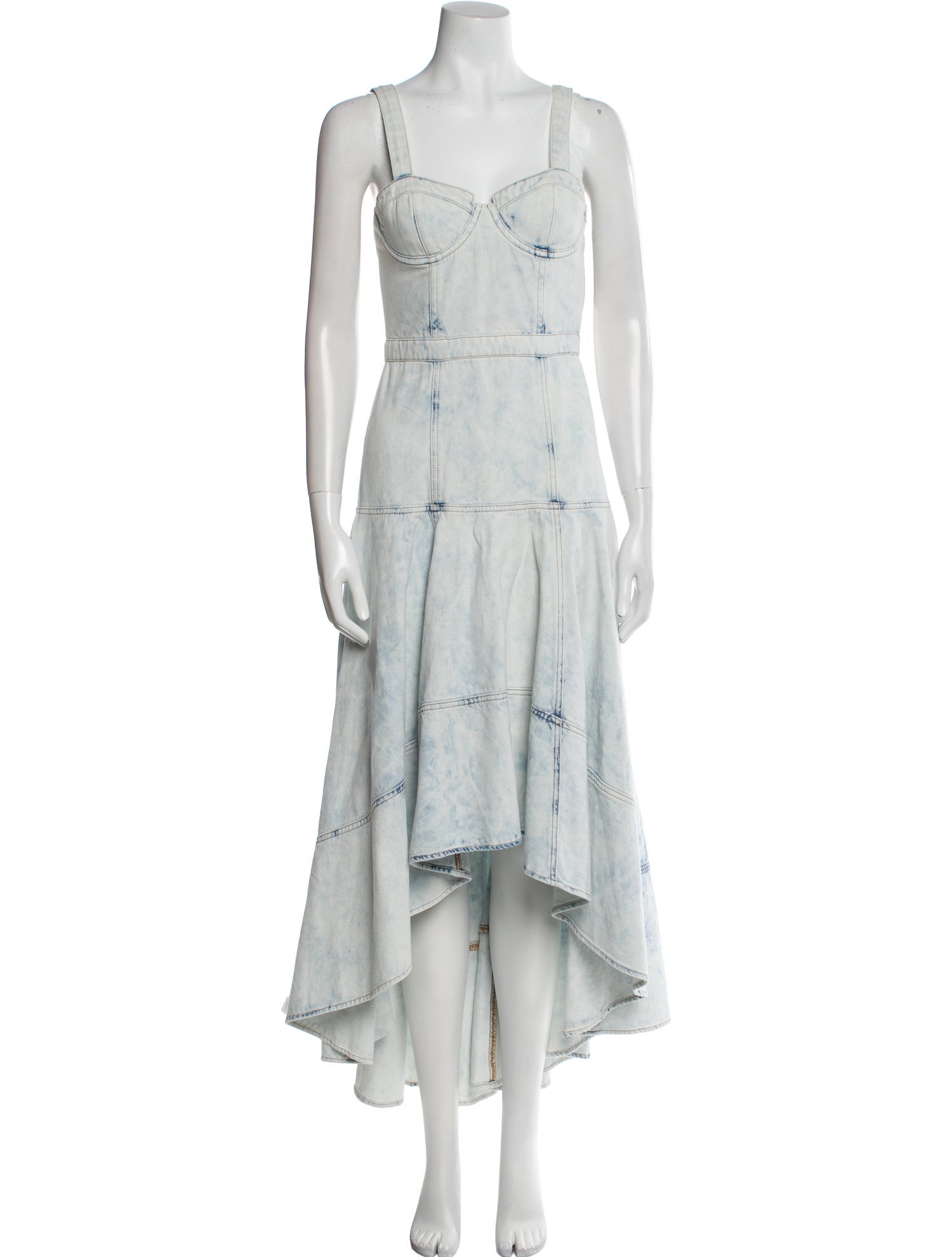 Alice + Olivia Square Neckline Long Dress