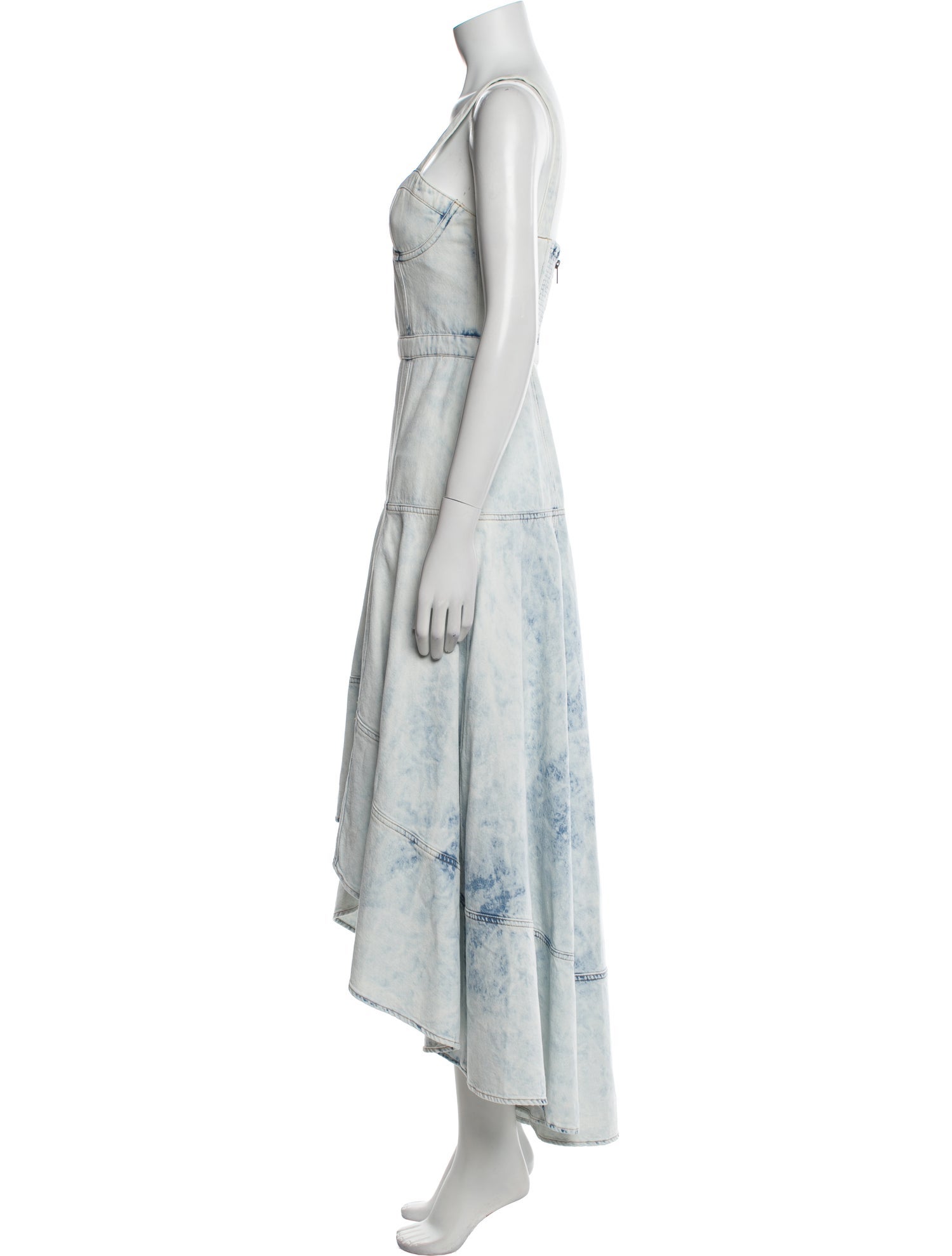 Alice + Olivia Square Neckline Long Dress