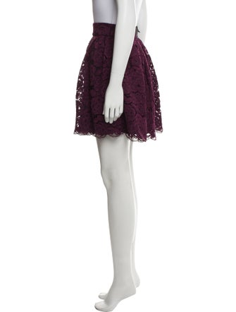 Alice + Olivia Lace Pattern Mini Skirt