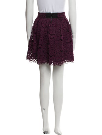 Alice + Olivia Lace Pattern Mini Skirt