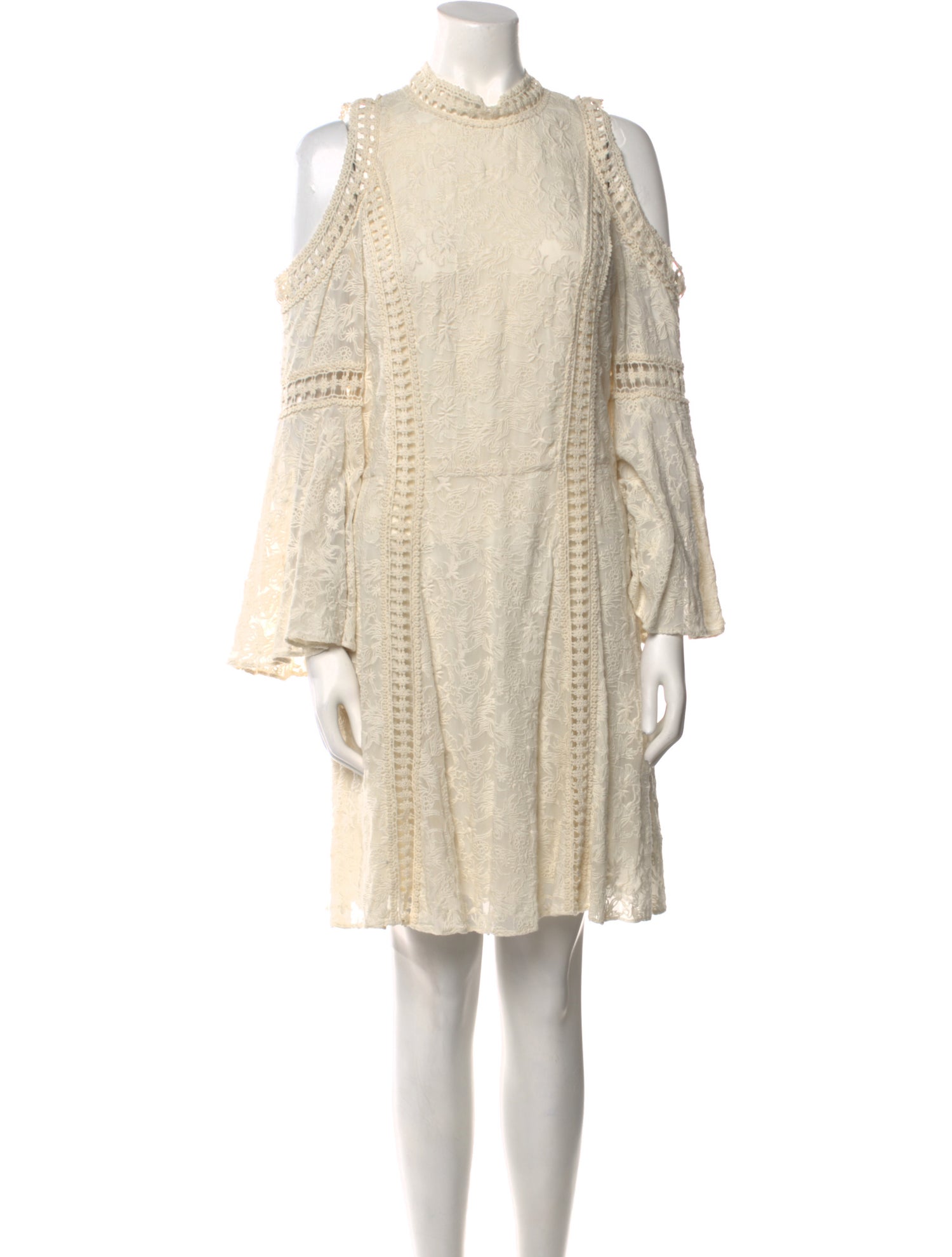 Alice + Olivia Mock Neck Mini Dress