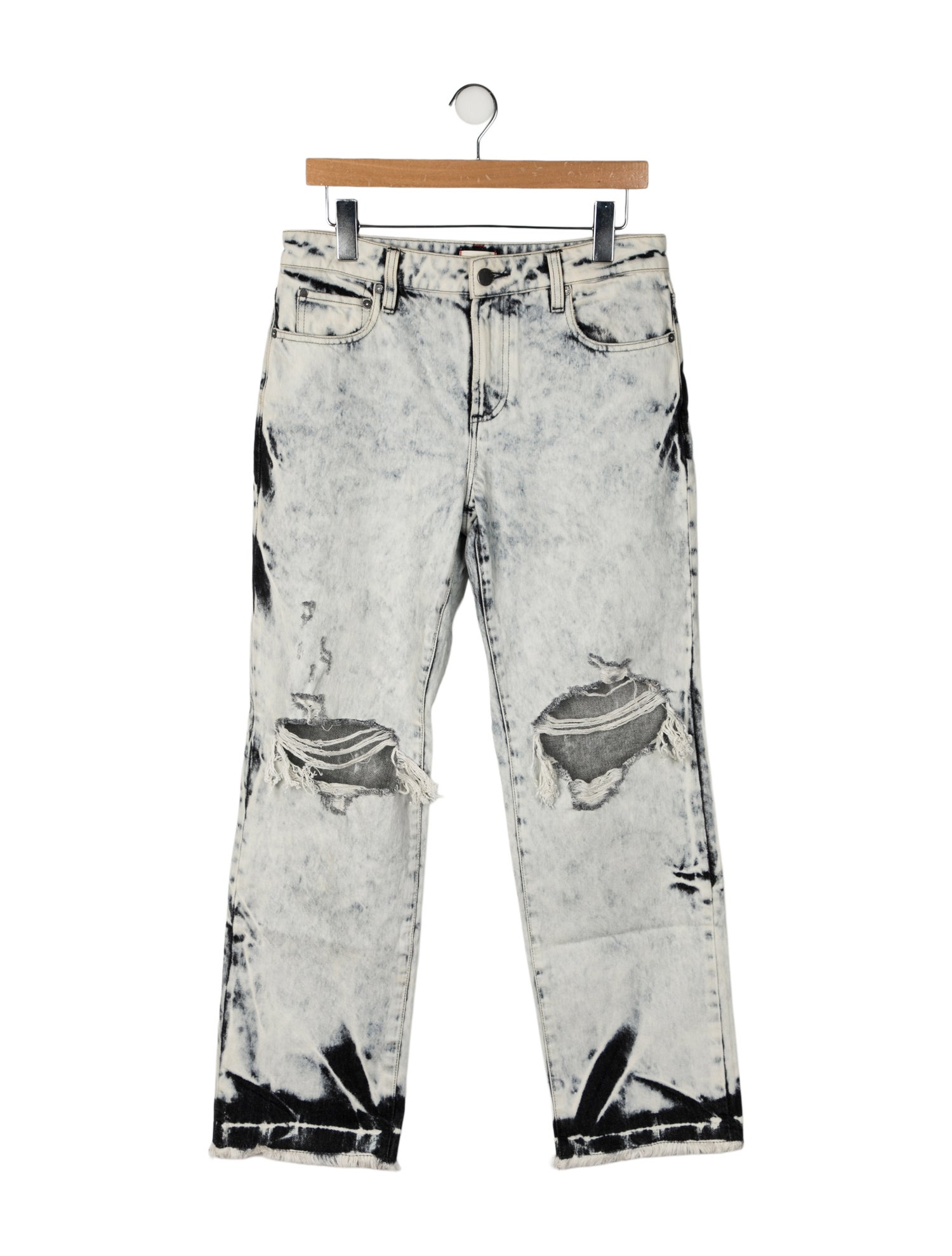 Alice + Olivia Mid-Rise Wide Leg Jeans