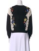 Alice + Olivia Floral Print Crew Neck Sweater