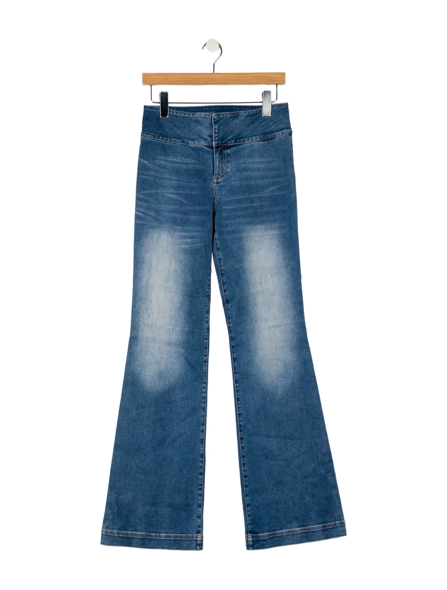 Alice + Olivia Mid-Rise Wide Leg Jeans