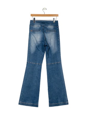 Alice + Olivia Mid-Rise Wide Leg Jeans