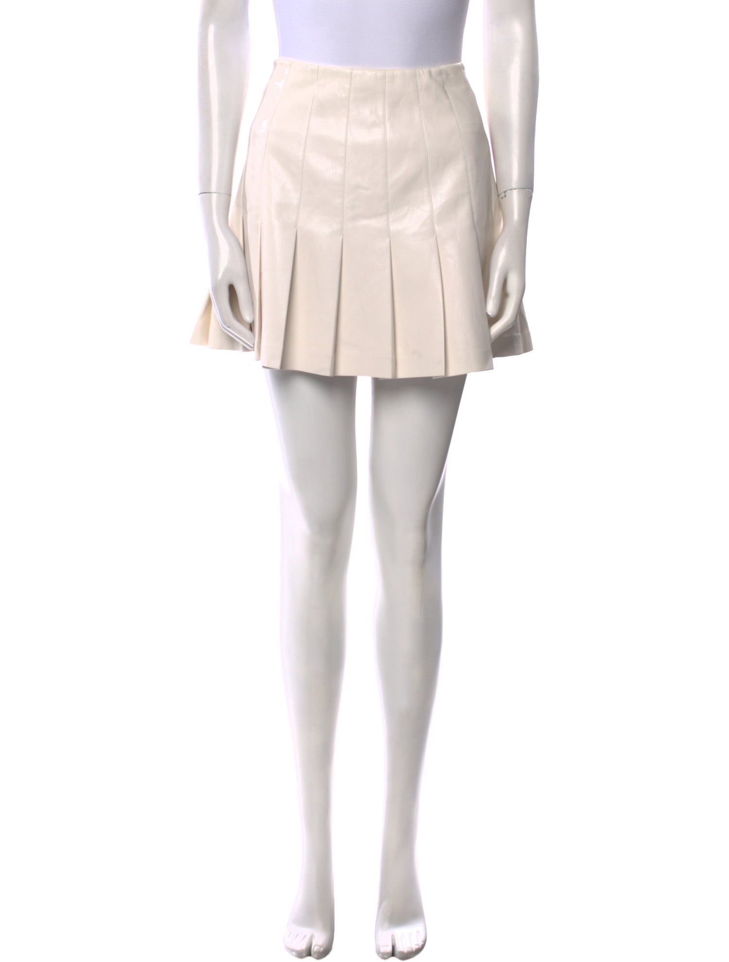 Alice + Olivia Pleated Accents Mini Skirt