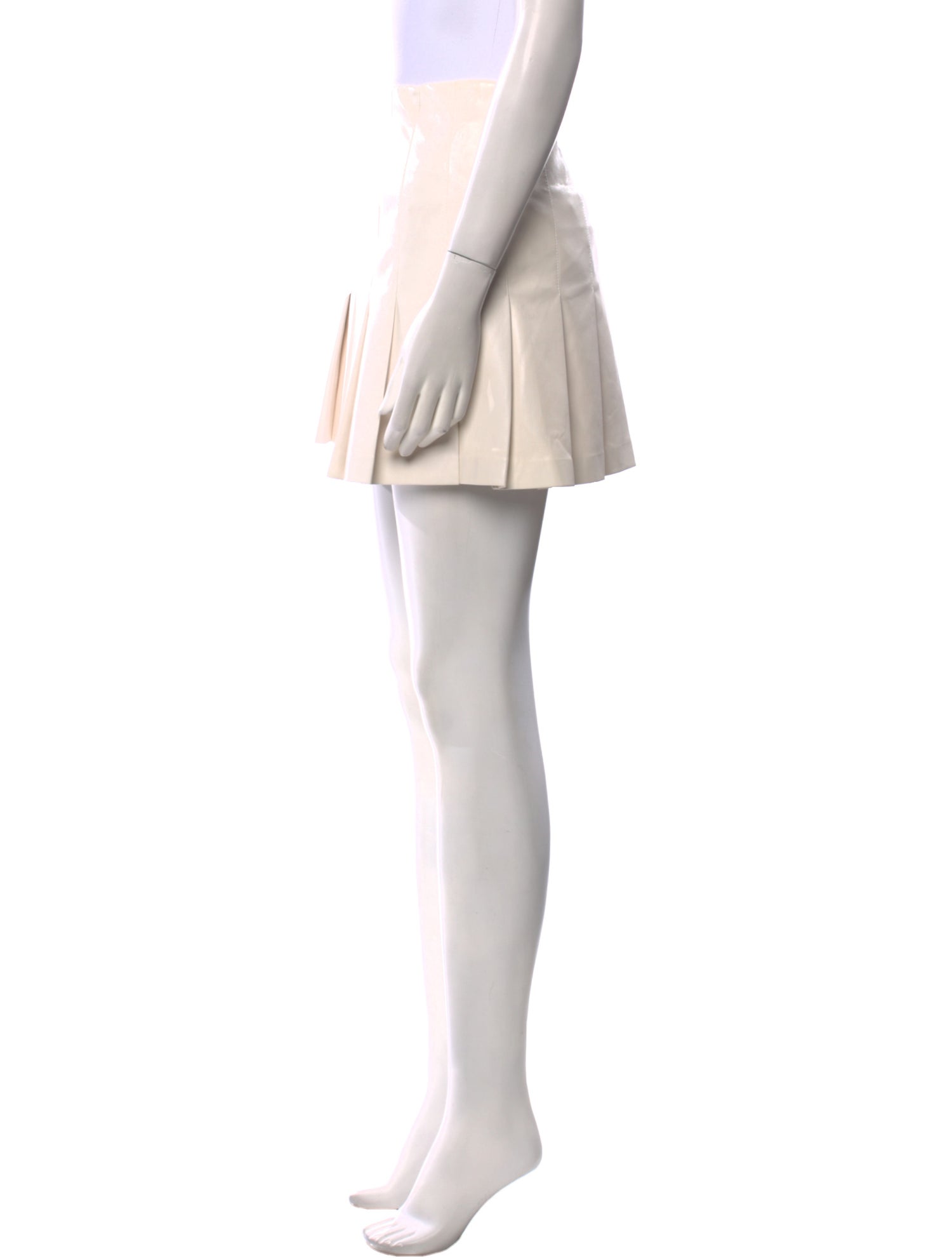 Alice + Olivia Pleated Accents Mini Skirt