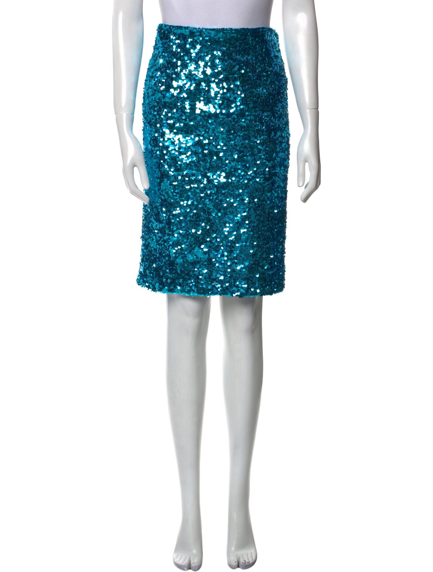 Alice + Olivia Sequin Embellishments Knee-Length Skirt