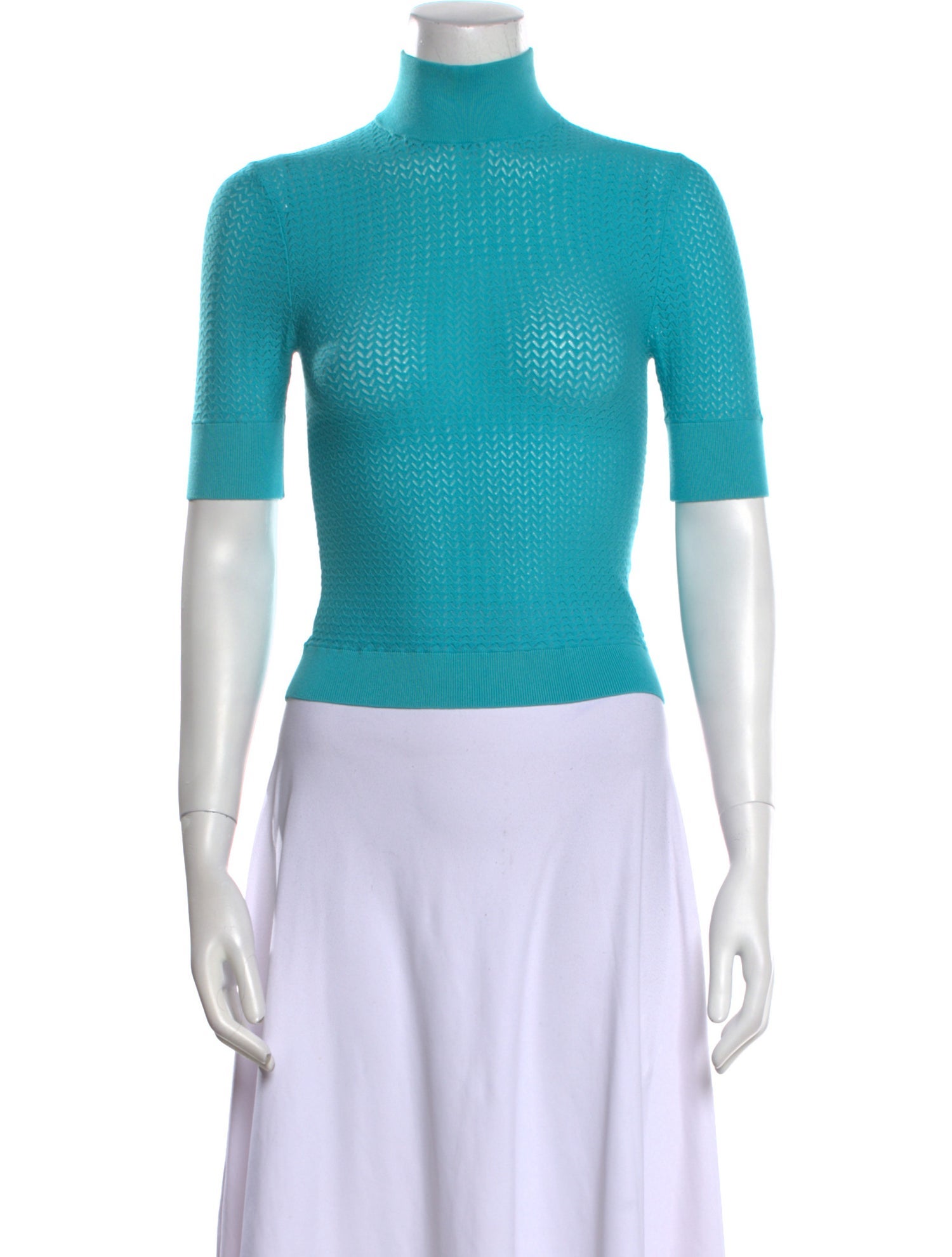 Alice + Olivia Turtleneck Short Sleeve Top