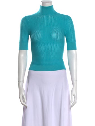 Alice + Olivia Turtleneck Short Sleeve Top