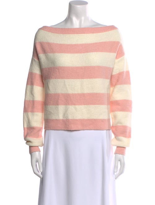 Alice + Olivia Nylon Striped Sweater