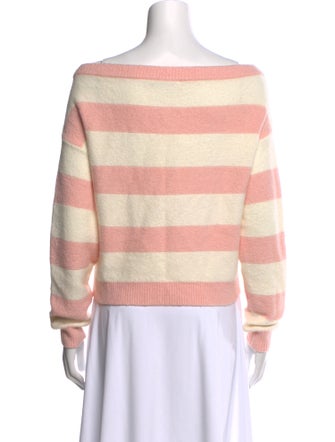 Alice + Olivia Nylon Striped Sweater