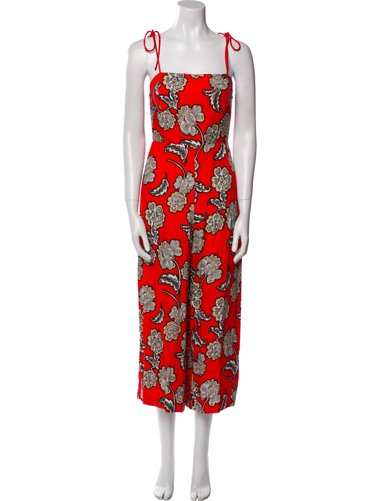 Alice + Olivia Printed Square Neckline Jumpsuit