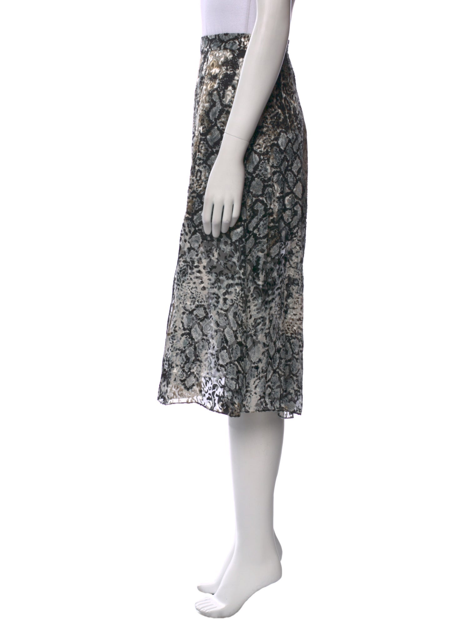 Alice + Olivia Animal Print Knee-Length Skirt