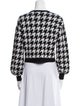 Alice + Olivia Wool Houndstooth Print Sweater