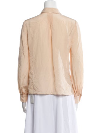 Alice + Olivia Long Sleeve Button-Up Top