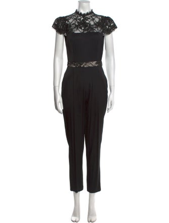 Alice + Olivia Mock Neck Jumpsuit