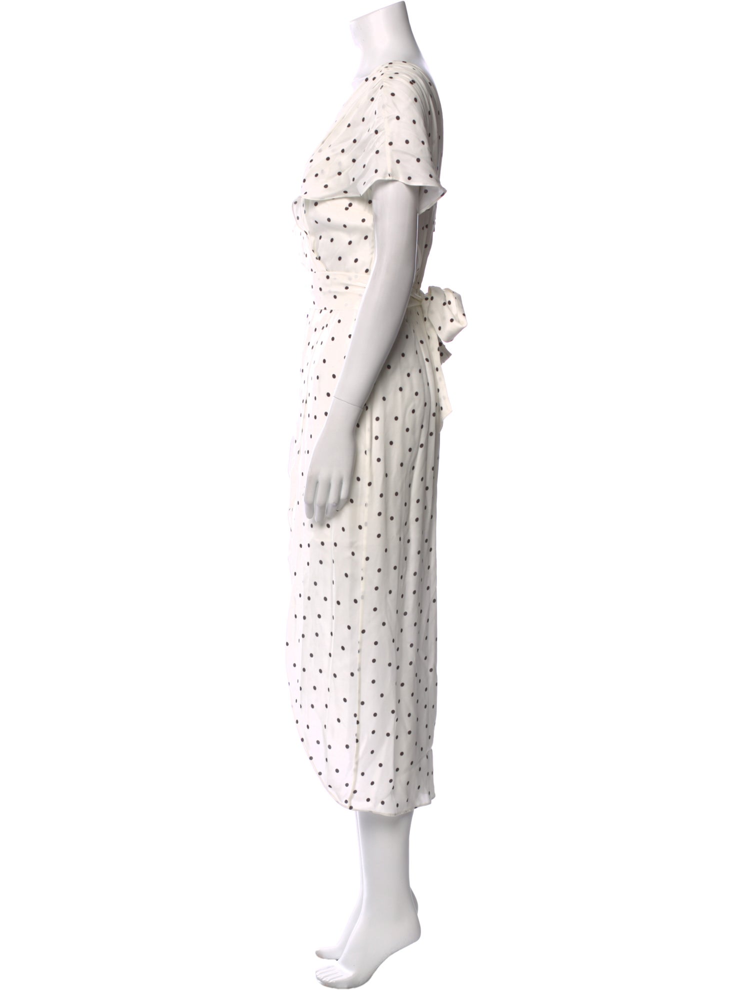 Alice + Olivia Polka Dot Print Midi Length Dress w/ Tags