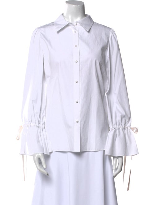 Alice + Olivia Long Sleeve Button-Up Top