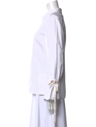 Alice + Olivia Long Sleeve Button-Up Top