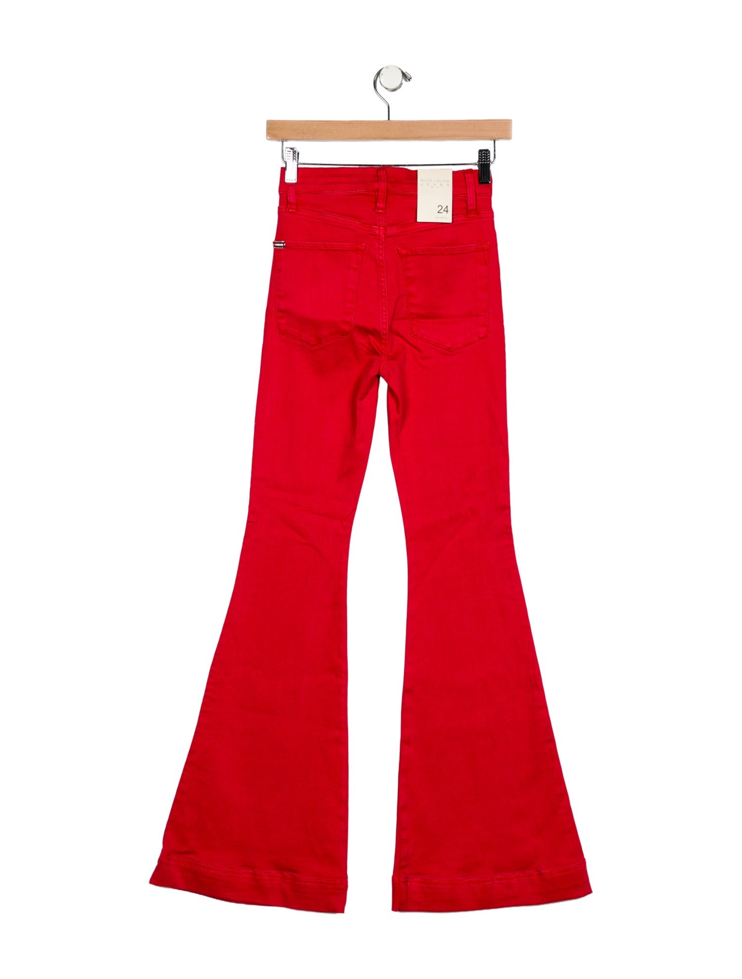 Alice + Olivia Mid-Rise Wide Leg Jeans