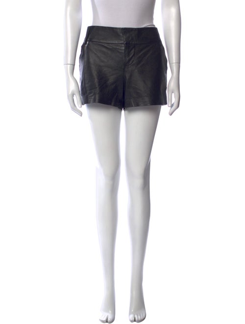 Alice + Olivia Lamb Leather Mini Shorts