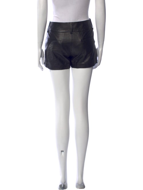 Alice + Olivia Lamb Leather Mini Shorts