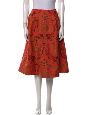 Alice + Olivia Floral Print Knee-Length Skirt