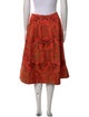 Alice + Olivia Floral Print Knee-Length Skirt